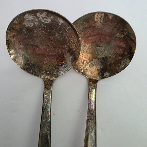 Vintage EPNS Silver Plated Spoons Set Of 2 England - Picture 3 of 7